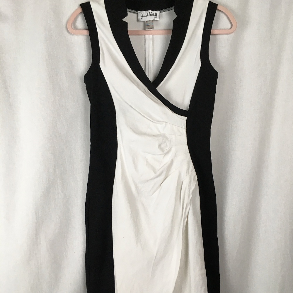 Joseph Ribkoff Form Fitting & Flattering BW Dress!
